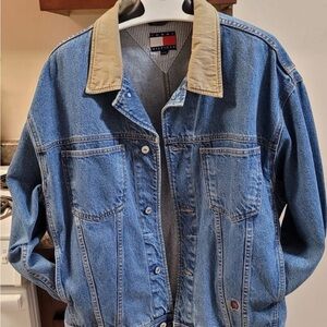 Vintage 90s Tommy Hilfiger Men's Denim Trucker Jacket Size XL
